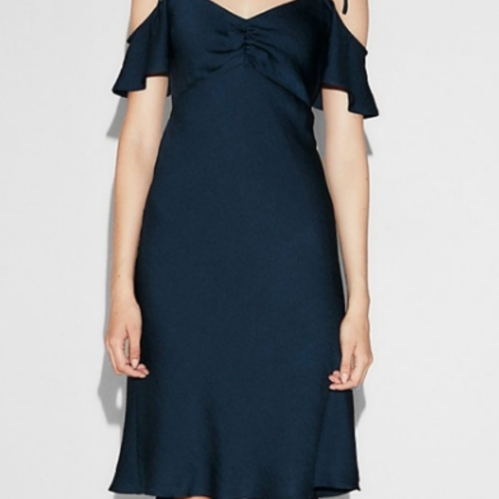 Express blue cocktail dress
